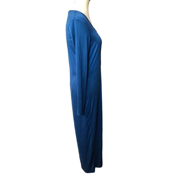 Fashion Nova blue long sleeve maxi cut to thigh and matching pants NWT XL - Picture 4 of 8